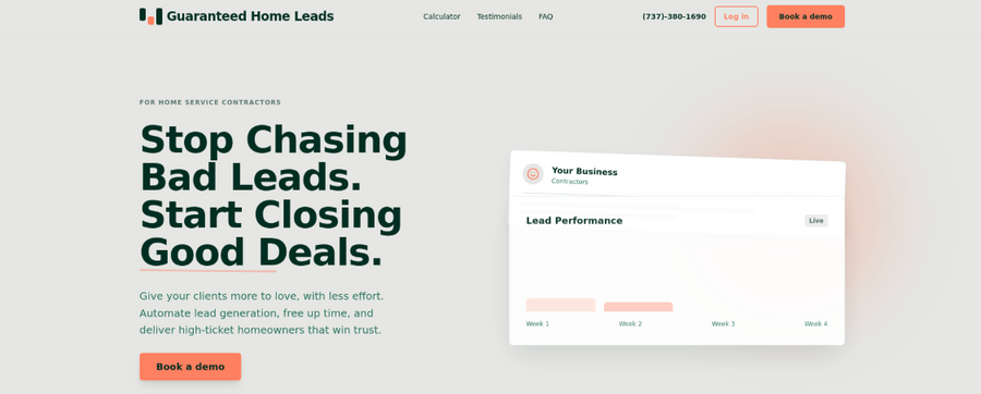 Home Service Lead Generation Business