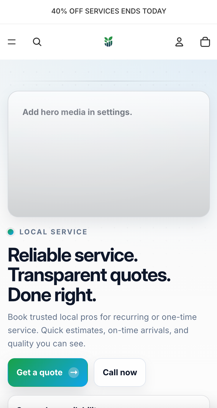 Theme mobile preview