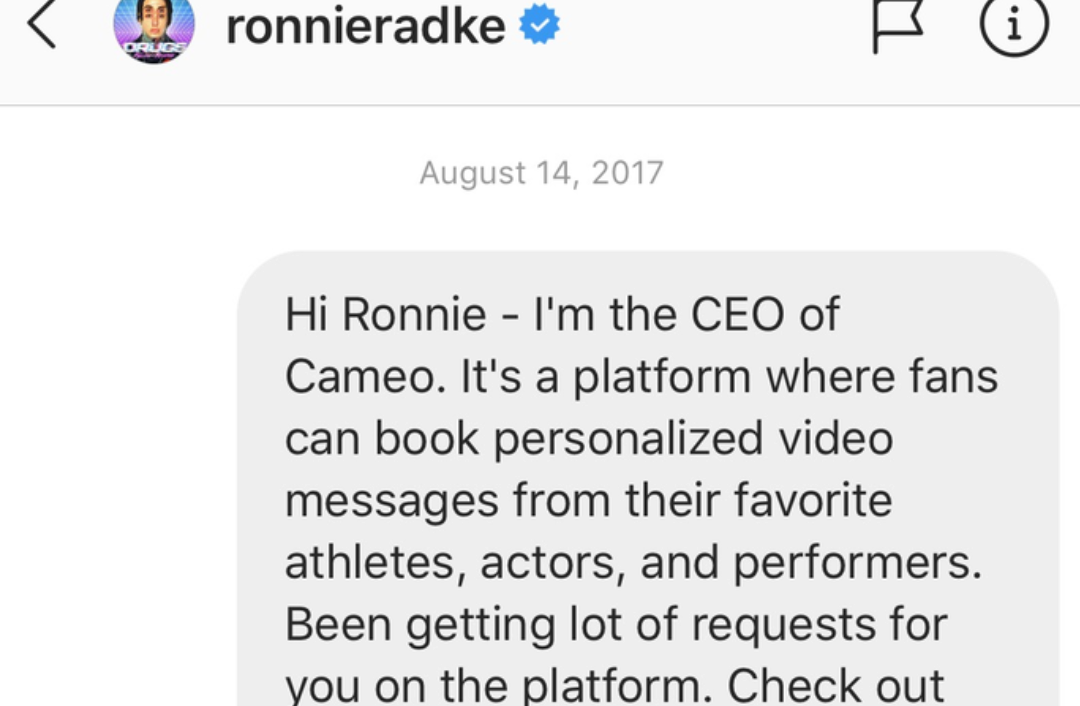 First Message Script